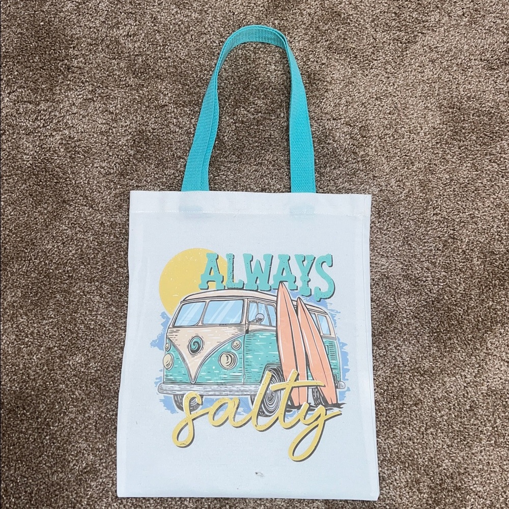 Handmade Colorful Beach Summer Themed Graphic Canvas Tote Bags - Choice of One - Picture 4 of 4